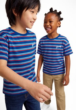 The New Society, CICLAN MINI STRIPES UNISEX - T-Shirt print - deep sea blue
