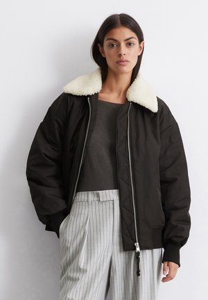 Marc O'Polo DENIM ABNEHMBAREM TEDDY-KRAGEN - Light jacket - black