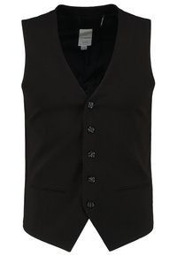 MENS WAISTCOAT FOR SUIT SLIM FIT - Chaleco de traje - black