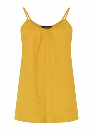 Yours Clothing, WOMEN'S VESTS & CAMIS - Top - mustard