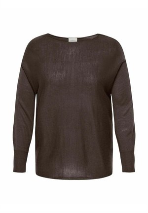 ONLY Carmakoma CARAIDA - Džemper - chocolate brown