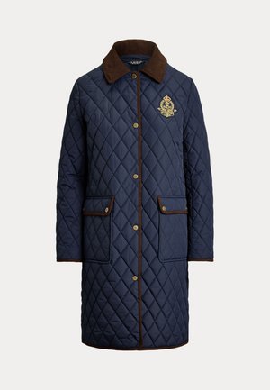 Lauren Ralph Lauren, CREST PATCH CORDUROY TRIM QUILTED JACKET - Geacă - dark navy