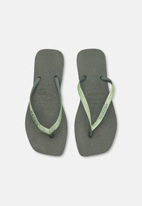 Havaianas - SQUARE GLITTER - Sandaler m/ tåsplit - olive green Miniaturebillede 1