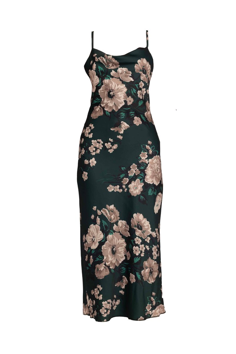 WAL G. Cocktailjurk donkergroen WAL G. Cocktailjurk donkergroen