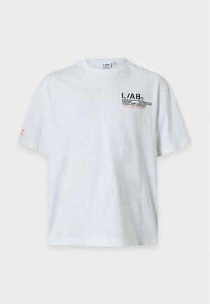 L/AB c/o Off-White, ACTIVE TAPE TEE - Тениска с щампа - white