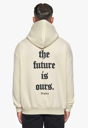 Dropsize SUPER FUTURE IS OURS  - Jersey con capucha - coconutmilk