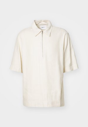 NN.07 BRUNO HALF ZIP - Button down-skjorte - offwhite