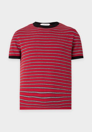 Versace, GRECA STRIPES - Μπλουζάκι με στάμπα - red