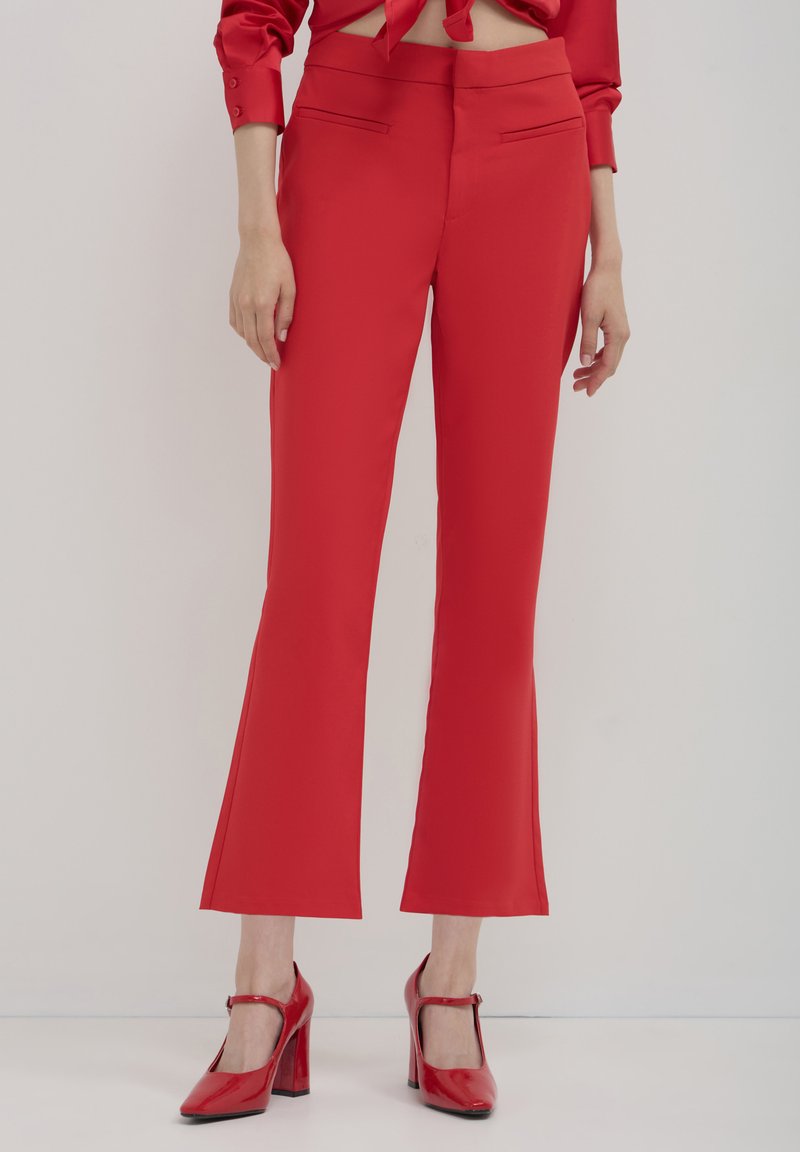 Calliope FLARE TINTA UNITA  - Pantaloni - rosso