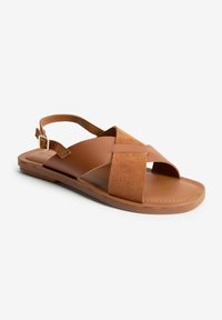 Next FOREVER COMFORT CROSSOVER - Sandaalit nilkkaremmillä - tan brown