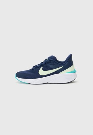 STAR RUNNER 4 - Bėgimo batai plentui - midnight navy/volt tint/dusty cactus/white
