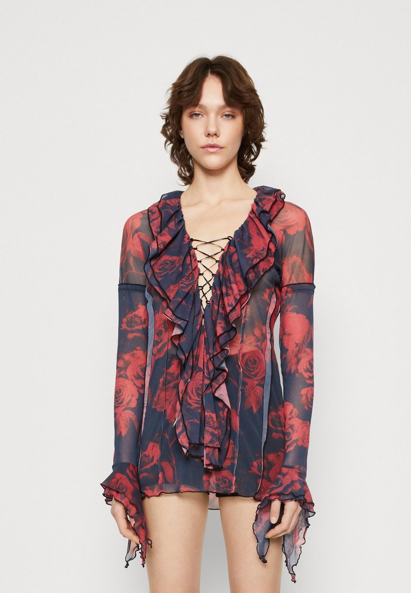 Jaded London FRILLY DRESS Cocktail dress / Party dress red