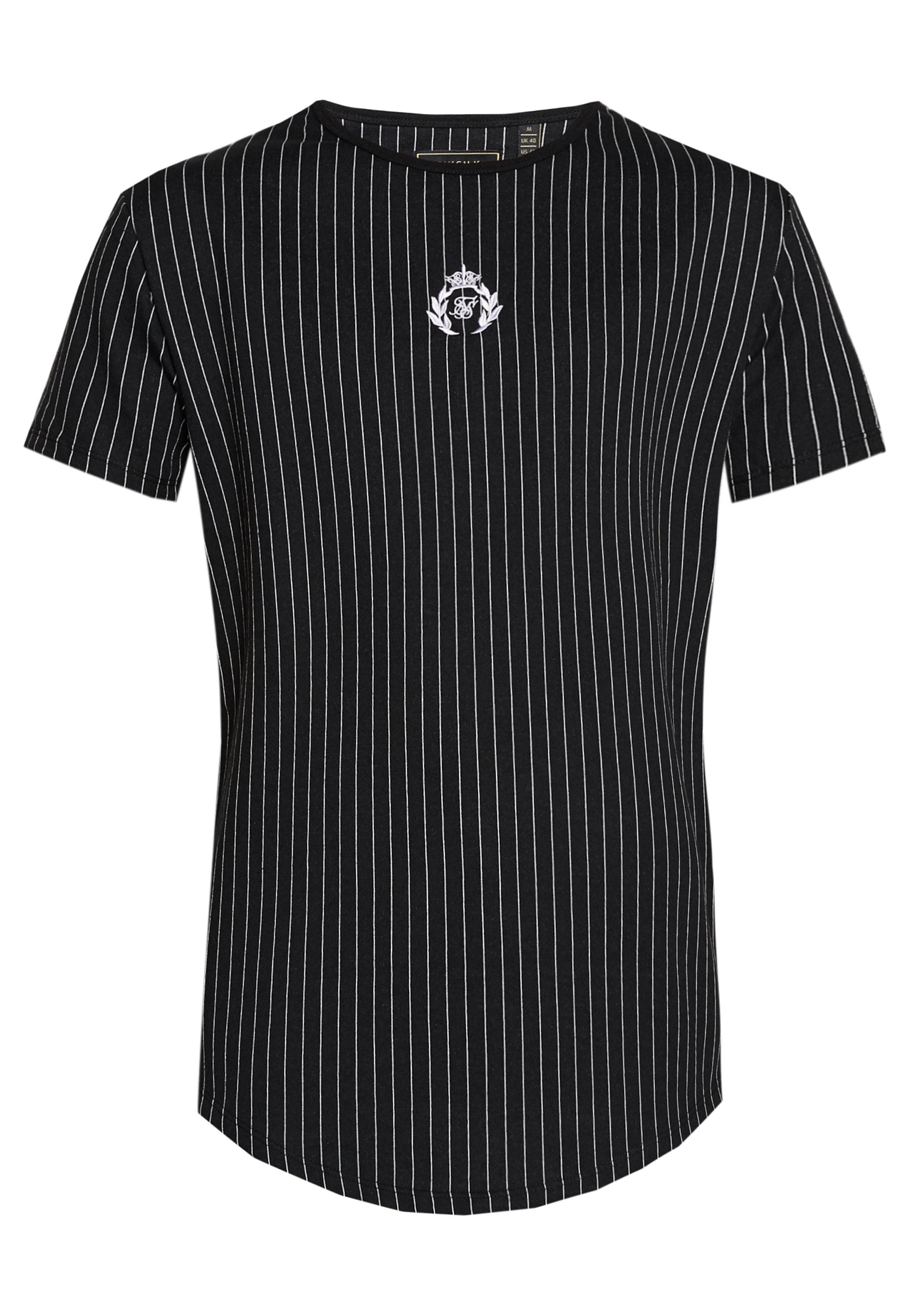 SIKSILK DANI ALVES CURVED HEM GYM TEE T shirts med print SIKSILK DANI ALVES CURVED HEM GYM TEE - T-shirts med print - anthracite/white