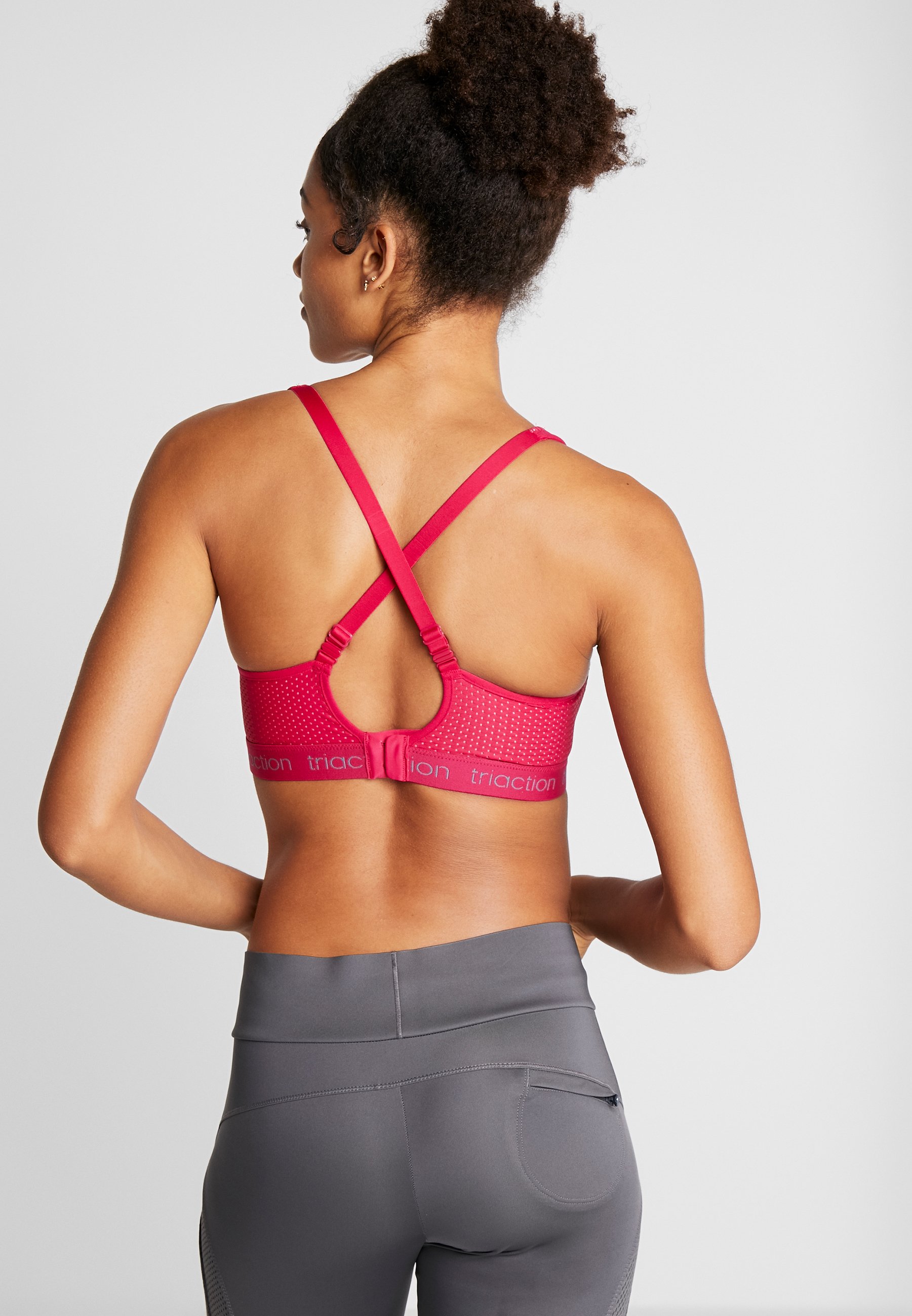 triaction by Triumph TRIACTION ENERGY LITE - Sport-bh met high support -  pink/donkerroze - Zalando.nl