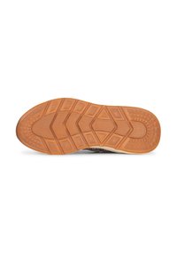 Semelle de chaussure avec une surface en caoutchouc présentant un motif géométrique. Couleur : brun clair avec un design texturé pour une meilleure adhérence.