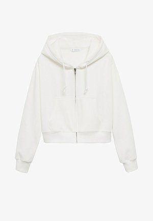 Mikina na zip - blanc cassé