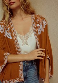 Next EMBROIDERED COVER-UP  - Nyári dzseki - rust brown