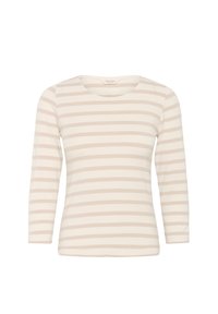 EMEL - Top s dlhým rukávom - french oak and white stripe