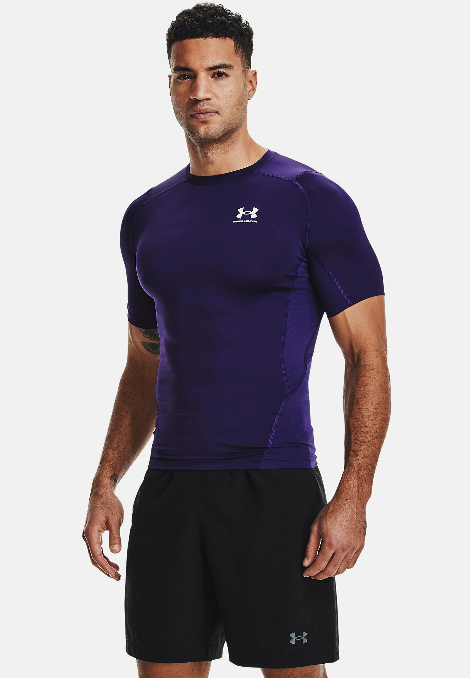 purple under armour shirt