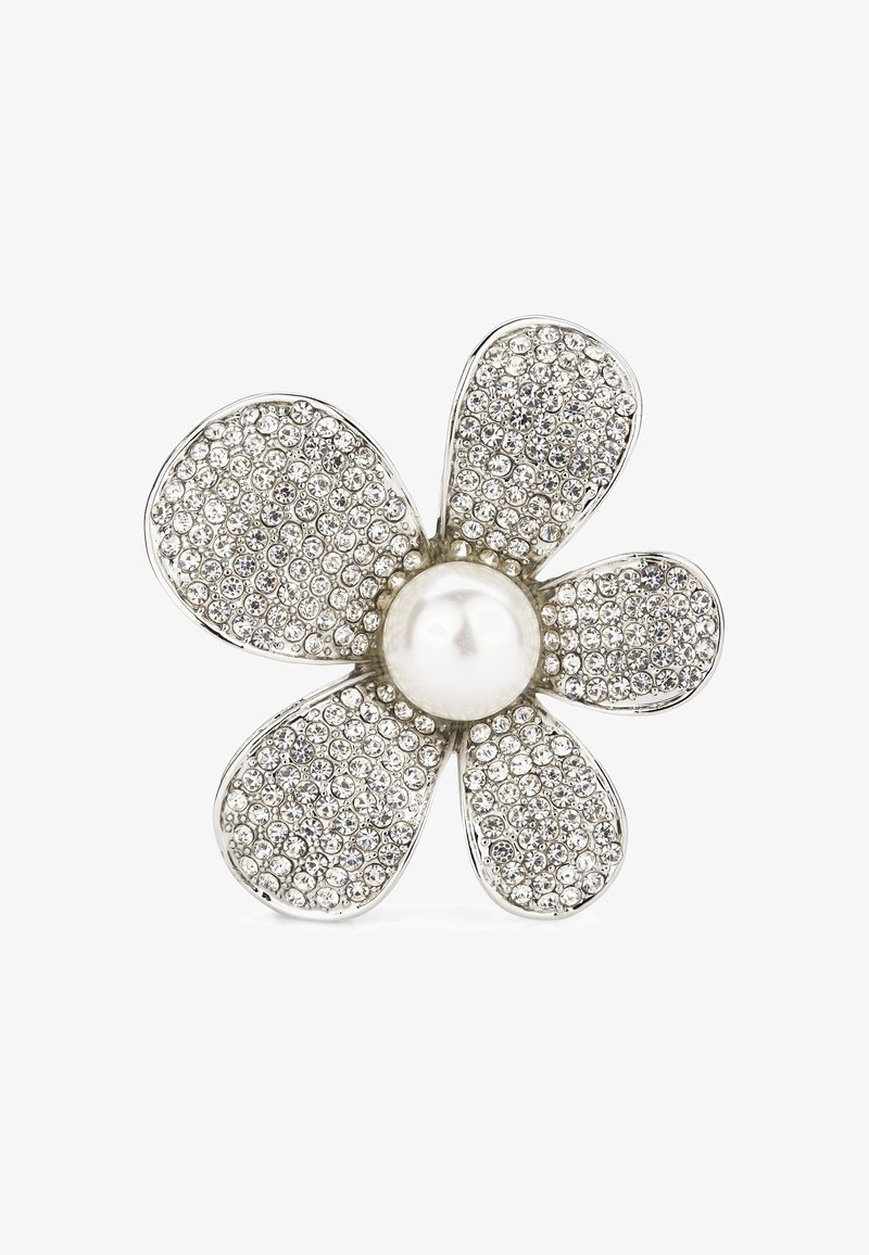 Celebride HAIRCLIP WITH STRASS AND BEAD - Haar-Styling-Accessoires - silver white pearl