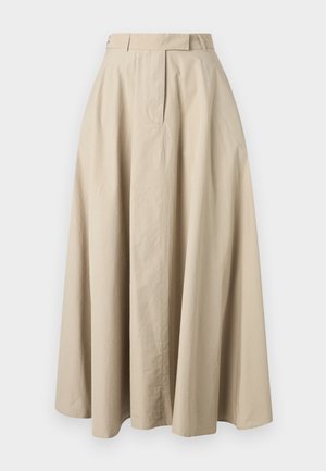 BERTILLE LIGHT TOILE POP - Maxi skirt - taupe
