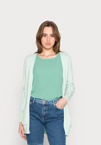 ONLY ONLLESLY OPEN - Casaco de malha - green