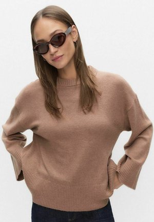 AMELIA - Stickad tröja - light brown