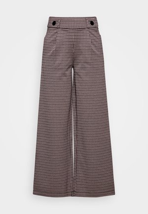 JDY JDYGEGGO MIA LONG CHECK PANT - Pantalon classique - winetasting