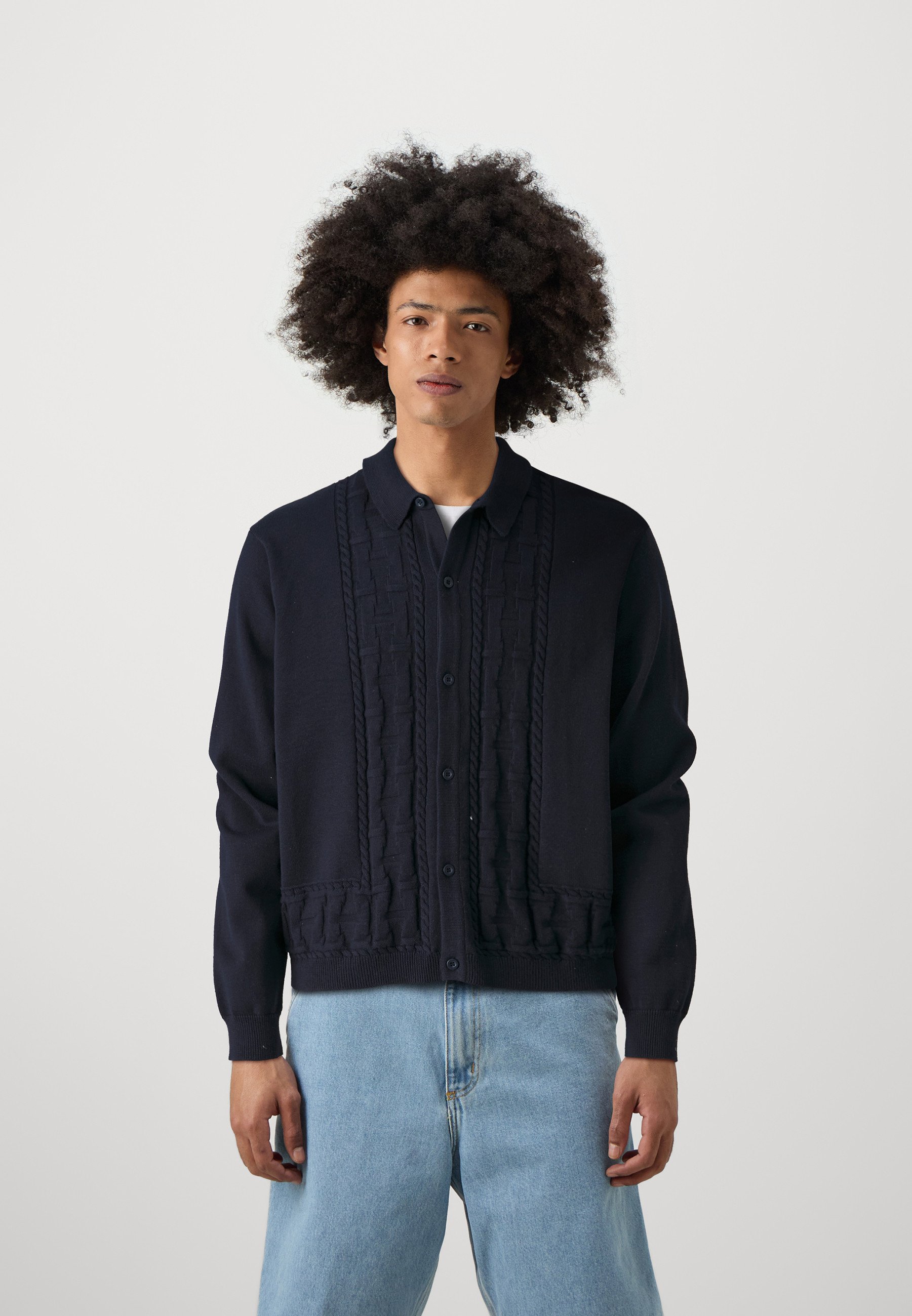 HUF TOWNER UNISEX - Cardigan - navy/blu scuro - Zalando