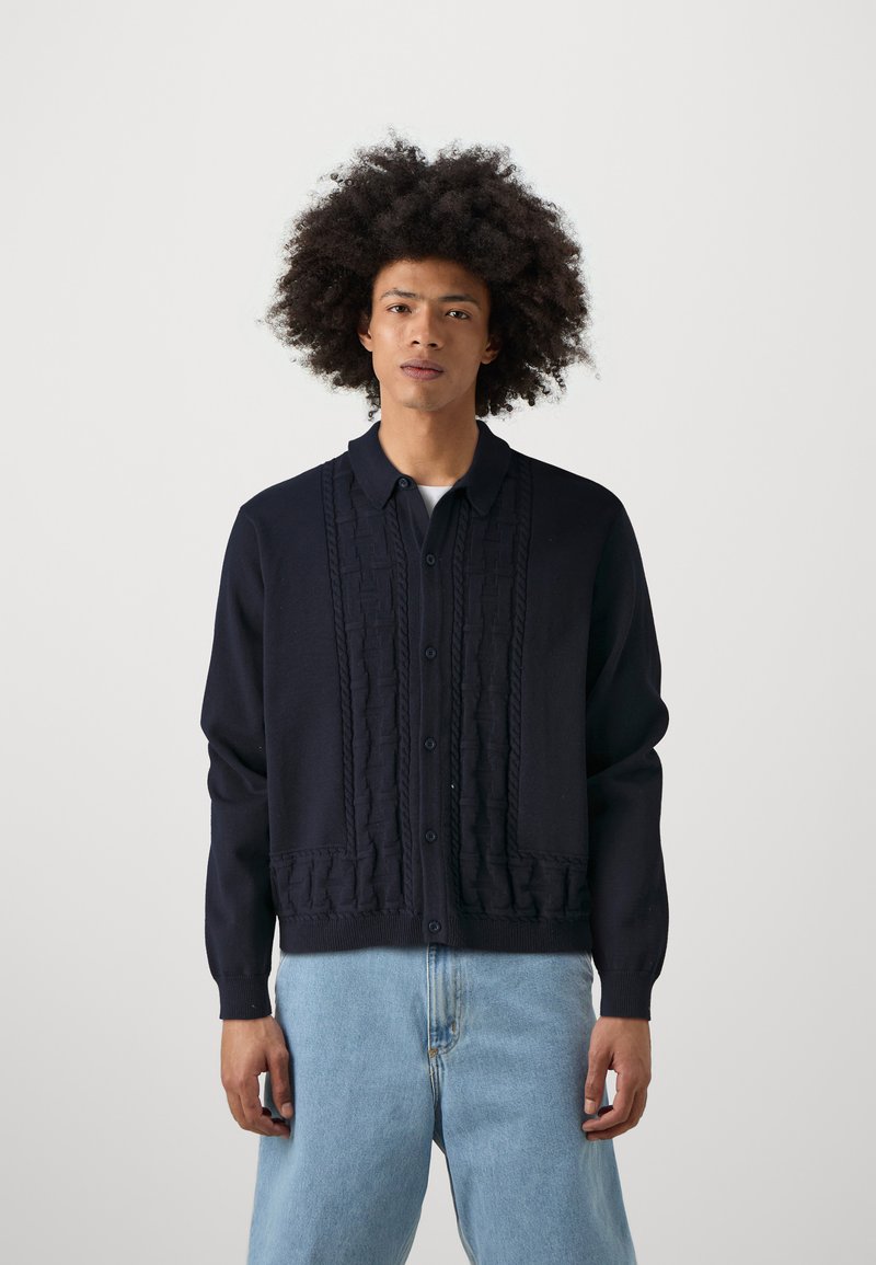 HUF TOWNER UNISEX - Kardigan - navy