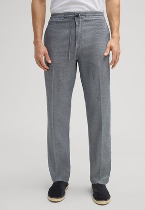 Trousers - dunkelblau meliert