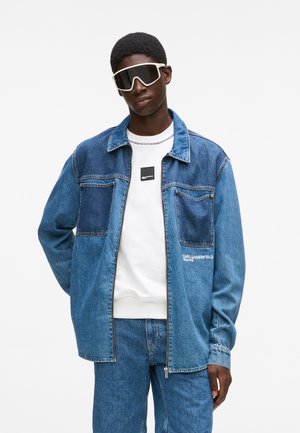 TWO-TONE - Teksajakk - mid blue blocked