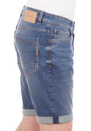 Jeans Shorts - clean mid stone blue denim