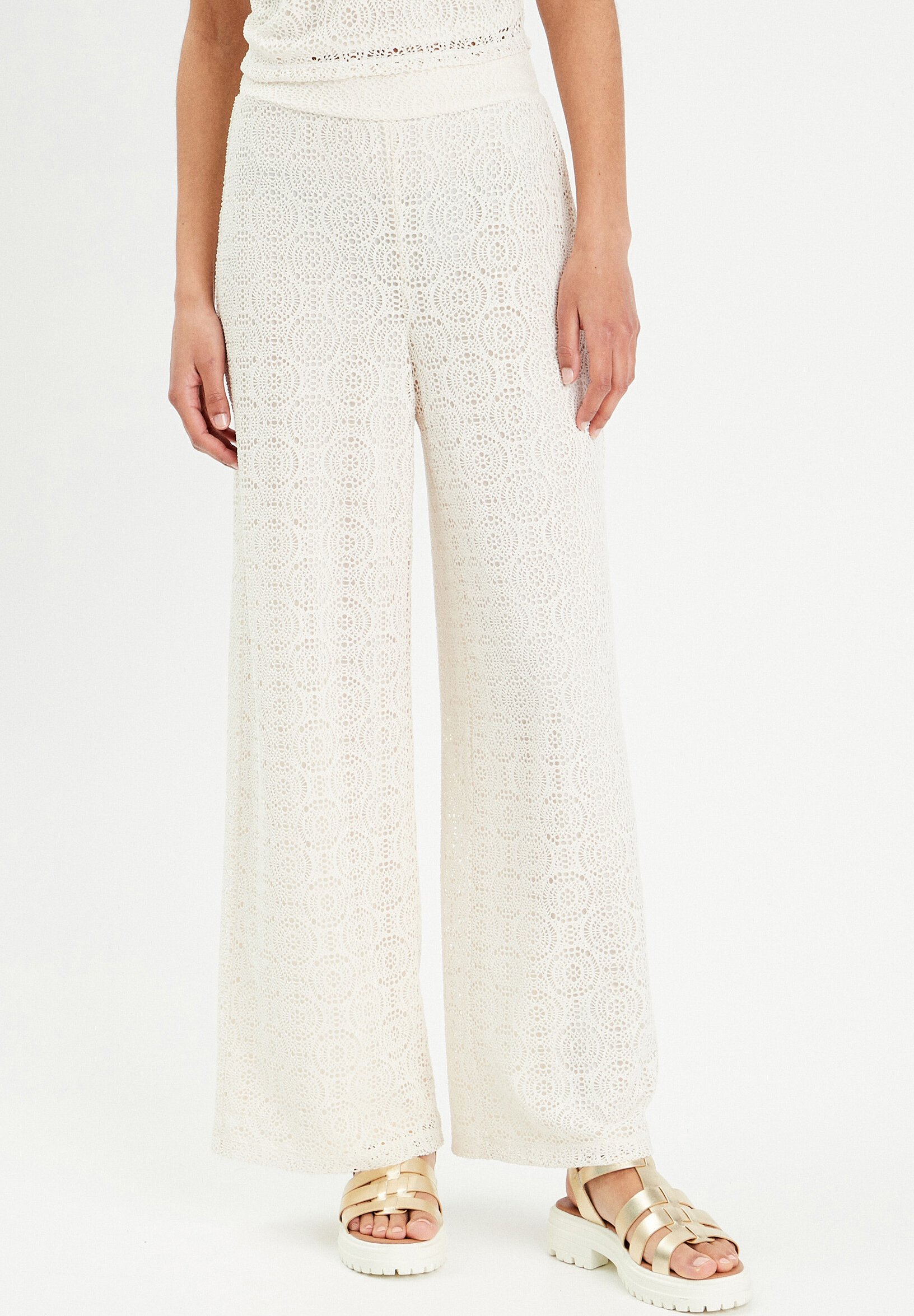 Pantalon Cache Cache Taille 34 Élastique - Très Bon État