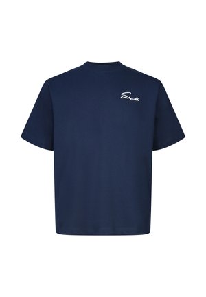 SIKSILK, SCRIPT - T-shirt imprimé - navy
