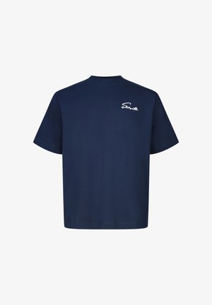 SIKSILK, SCRIPT - T-shirt imprimé - navy