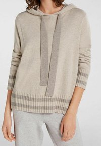 Oui Felpa con cappuccio - stone