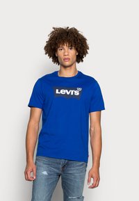 Levi's® GRAPHIC CREWNECK TEE - T-shirt estampada - surf blue