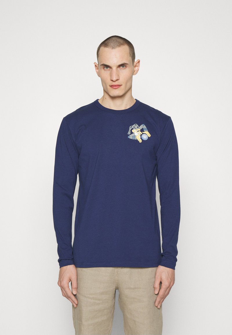 WOOD WOOD MEL WIZARD BADGE LONG SLEEVE - Langarmshirt - navy