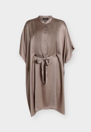 Bruuns Bazaar, KORTHALSIABBTIREVA DRESS - Skjortekjole - fungi
