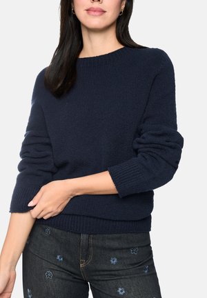 Marc Cain Sports, STRICKPULLOVER KNITTED IN GERMANY - Jumper - navy