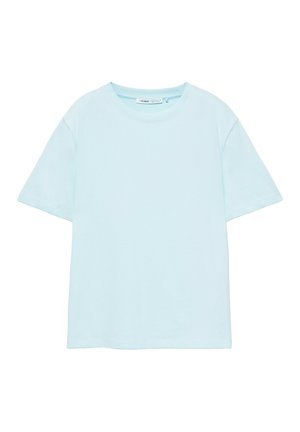 PULL&BEAR, BASIC SHORT SLEEVE - T-SHIRT - T-shirt basique - light-blue denim