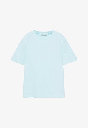 PULL&BEAR, BASIC SHORT SLEEVE - T-SHIRT - T-shirt basique - light-blue denim