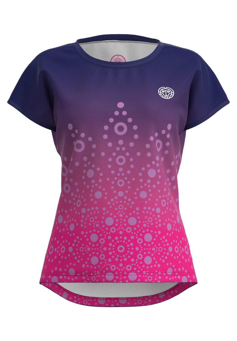 BIDI BADU T-shirt print donkerroze