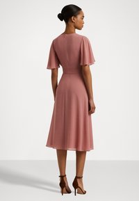Lauren Ralph Lauren BELTED GEORGETTE DRESS rose blush/pink