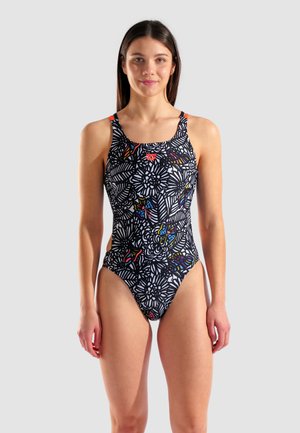COLORS BOOK - Maillot de bain - multi black-black-bright coral