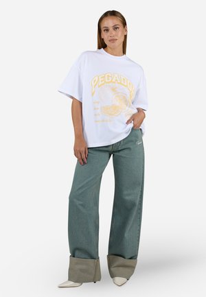 POLLY HEAVY OVERSIZED TEE - Print T-shirt - white