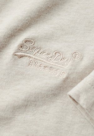 Superdry LOGO TEE MARL - Basic T-shirt - beige