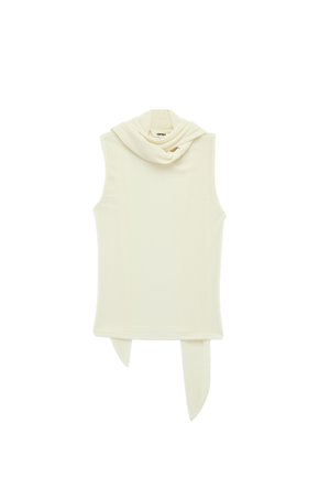 Koton, SHAWL COLLAR SLEEVELESS BLOUSE . - Top - beige