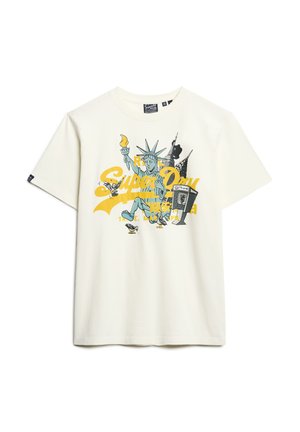 Superdry & Co, NEW YORK GRAPHIC - T-Shirt print - off white